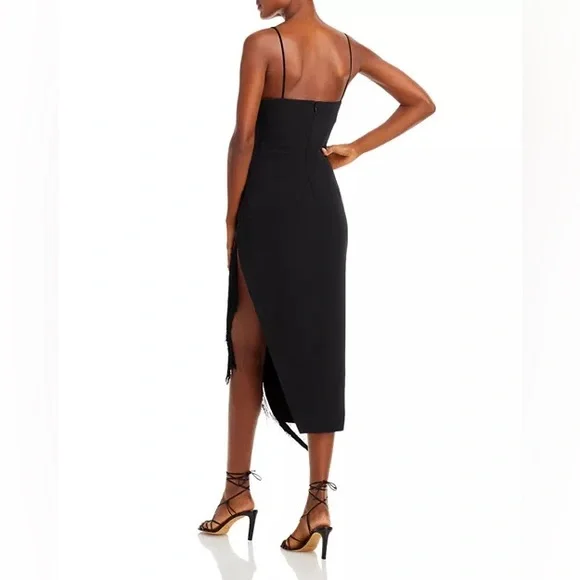 David KomaSleeveless Fringe Hem Dress NWT Size US 4 UK8